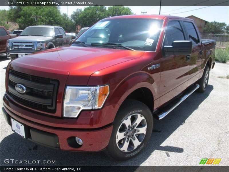 Sunset / Steel Grey 2014 Ford F150 STX SuperCrew