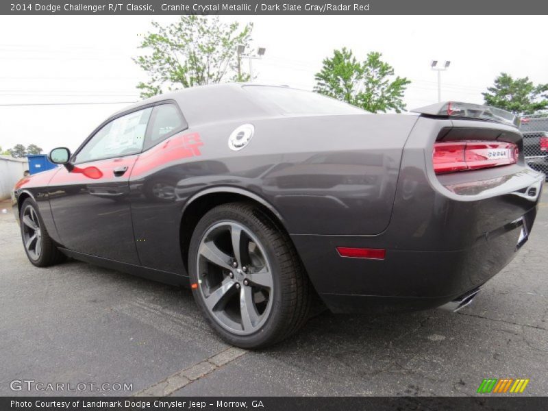 Granite Crystal Metallic / Dark Slate Gray/Radar Red 2014 Dodge Challenger R/T Classic