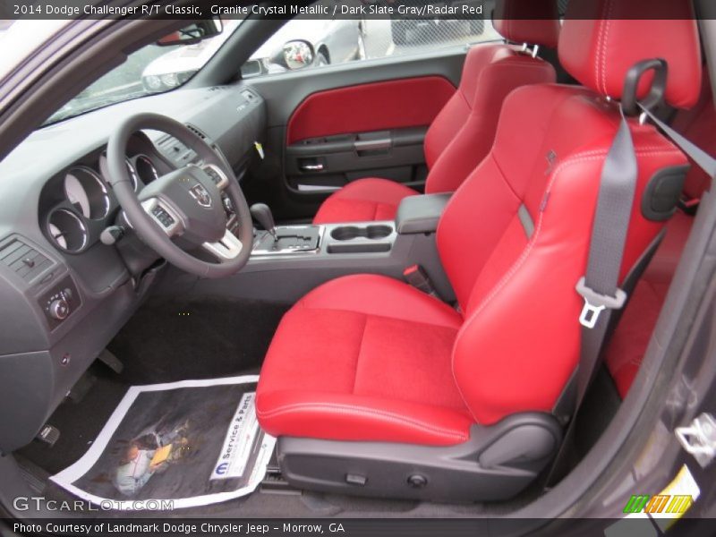Granite Crystal Metallic / Dark Slate Gray/Radar Red 2014 Dodge Challenger R/T Classic