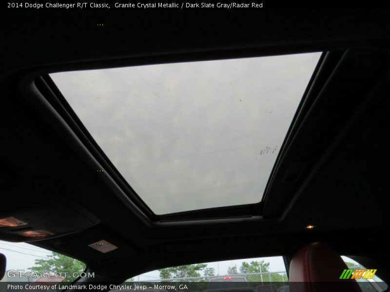 Granite Crystal Metallic / Dark Slate Gray/Radar Red 2014 Dodge Challenger R/T Classic