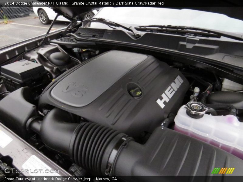 Granite Crystal Metallic / Dark Slate Gray/Radar Red 2014 Dodge Challenger R/T Classic