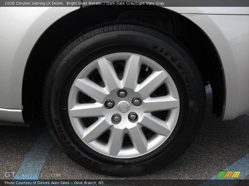 Bright Silver Metallic / Dark Slate Gray/Light Slate Gray 2008 Chrysler Sebring LX Sedan