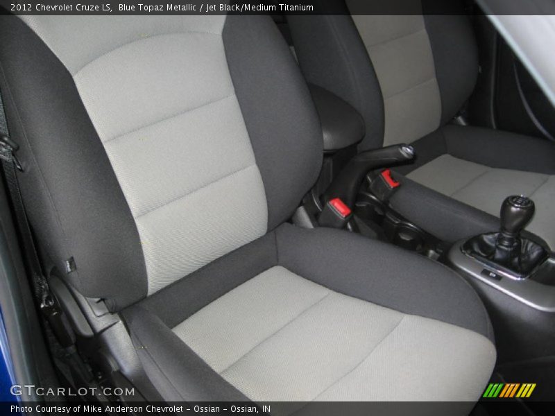 Blue Topaz Metallic / Jet Black/Medium Titanium 2012 Chevrolet Cruze LS