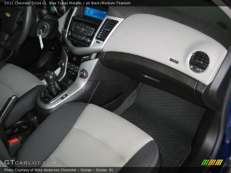 Blue Topaz Metallic / Jet Black/Medium Titanium 2012 Chevrolet Cruze LS