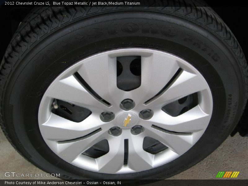 Blue Topaz Metallic / Jet Black/Medium Titanium 2012 Chevrolet Cruze LS