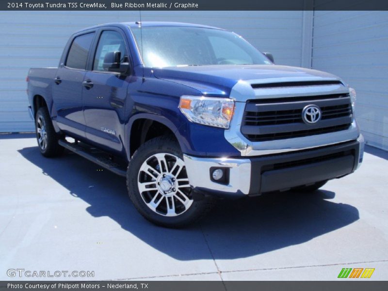 Blue Ribbon Metallic / Graphite 2014 Toyota Tundra TSS CrewMax