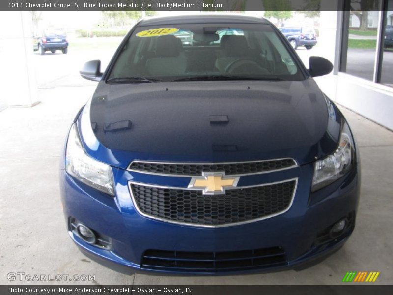 Blue Topaz Metallic / Jet Black/Medium Titanium 2012 Chevrolet Cruze LS