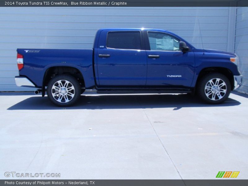 Blue Ribbon Metallic / Graphite 2014 Toyota Tundra TSS CrewMax