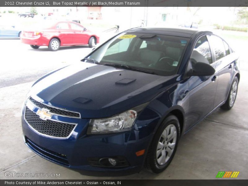 Blue Topaz Metallic / Jet Black/Medium Titanium 2012 Chevrolet Cruze LS