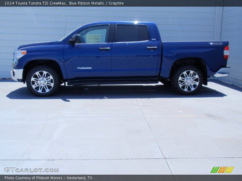 Blue Ribbon Metallic / Graphite 2014 Toyota Tundra TSS CrewMax