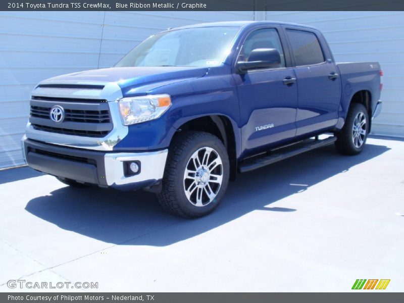 Blue Ribbon Metallic / Graphite 2014 Toyota Tundra TSS CrewMax