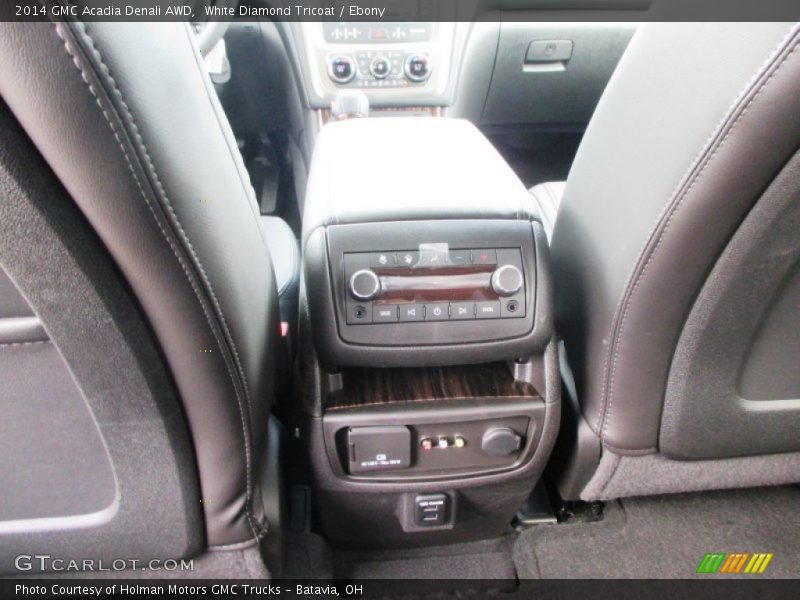 White Diamond Tricoat / Ebony 2014 GMC Acadia Denali AWD