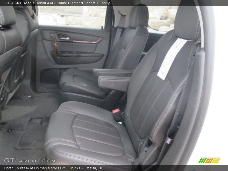 White Diamond Tricoat / Ebony 2014 GMC Acadia Denali AWD