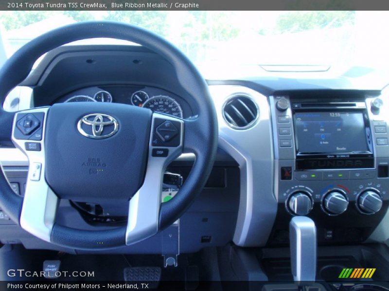 Blue Ribbon Metallic / Graphite 2014 Toyota Tundra TSS CrewMax