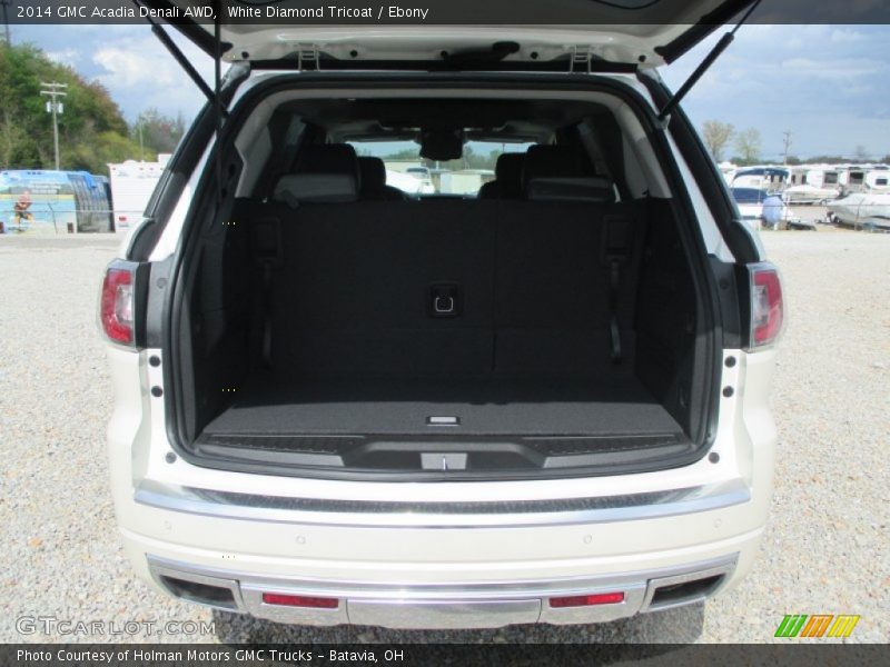 White Diamond Tricoat / Ebony 2014 GMC Acadia Denali AWD
