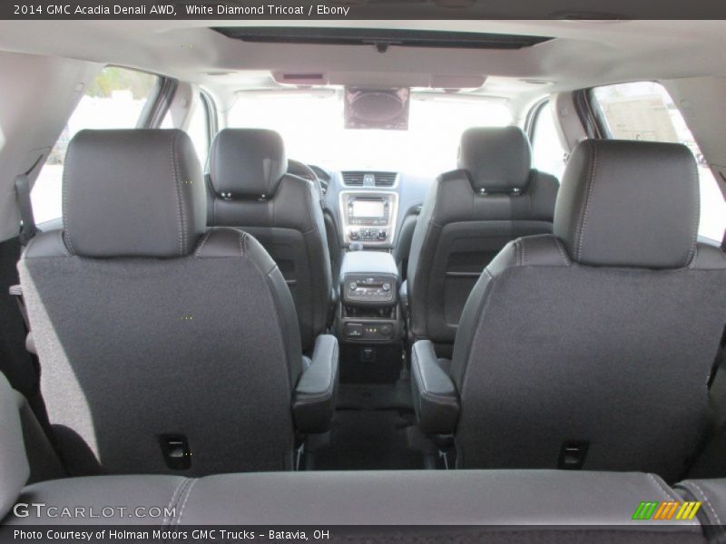 White Diamond Tricoat / Ebony 2014 GMC Acadia Denali AWD