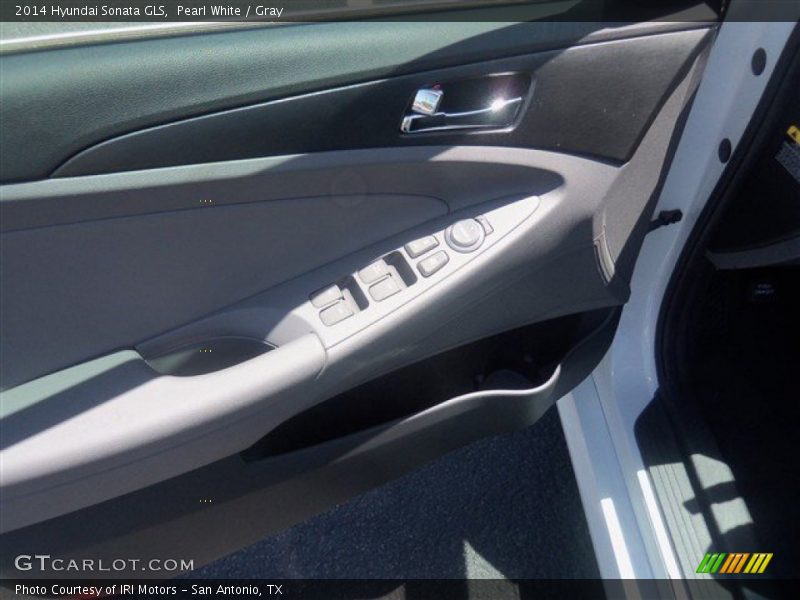 Pearl White / Gray 2014 Hyundai Sonata GLS