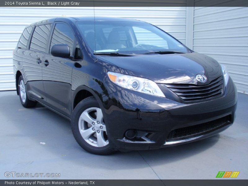 Black / Light Gray 2014 Toyota Sienna L
