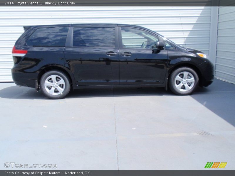 Black / Light Gray 2014 Toyota Sienna L