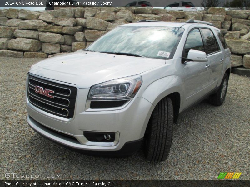 Champagne Silver Metallic / Ebony 2014 GMC Acadia SLT