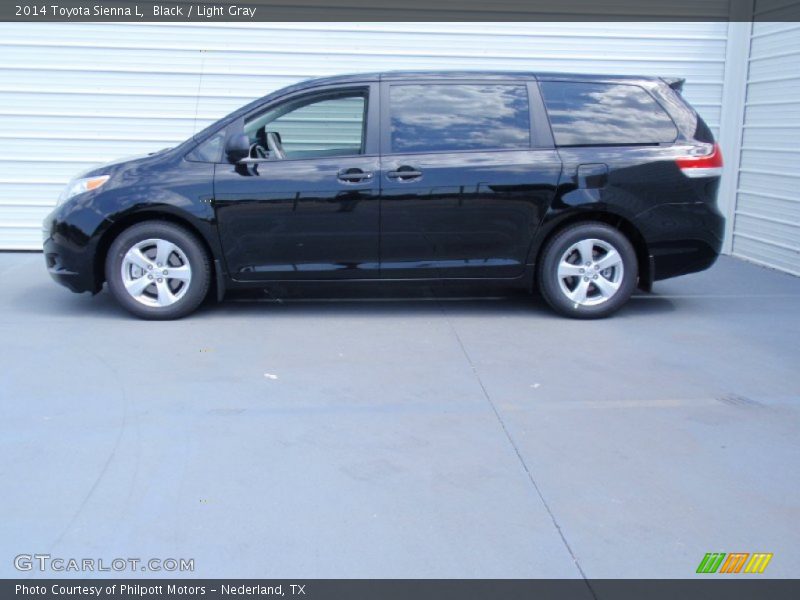 Black / Light Gray 2014 Toyota Sienna L