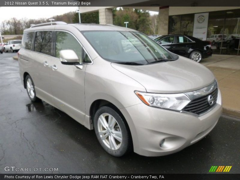 Titanium Beige / Beige 2012 Nissan Quest 3.5 S