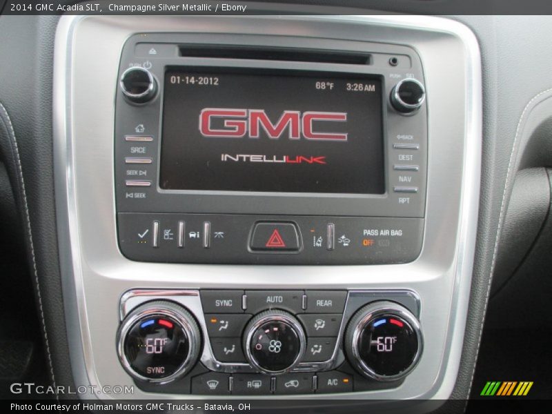 Champagne Silver Metallic / Ebony 2014 GMC Acadia SLT