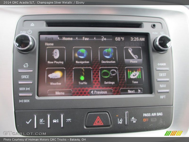 Champagne Silver Metallic / Ebony 2014 GMC Acadia SLT