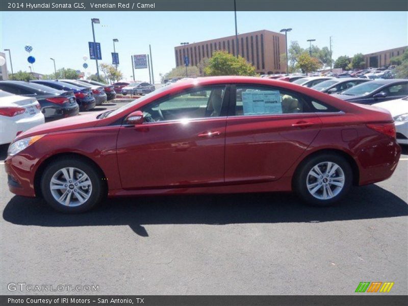 Venetian Red / Camel 2014 Hyundai Sonata GLS