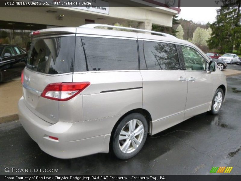 Titanium Beige / Beige 2012 Nissan Quest 3.5 S