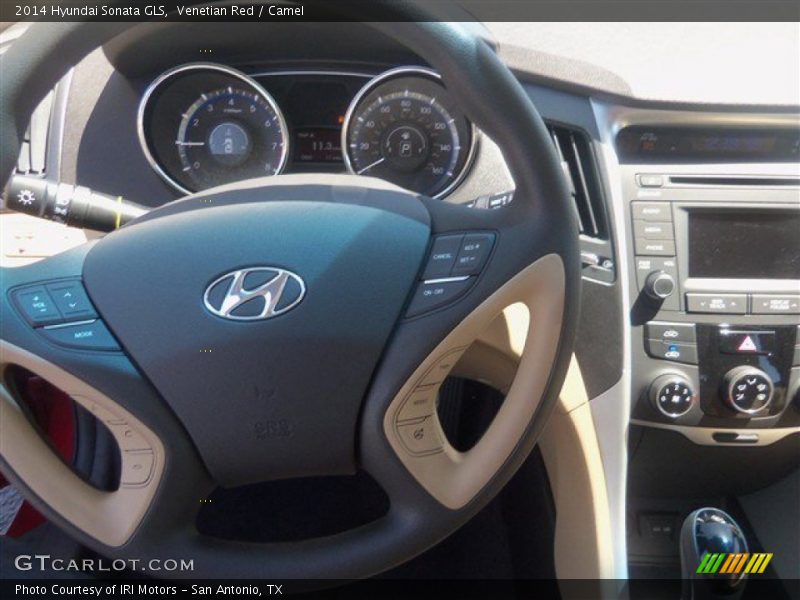 Venetian Red / Camel 2014 Hyundai Sonata GLS