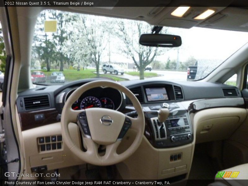 Titanium Beige / Beige 2012 Nissan Quest 3.5 S
