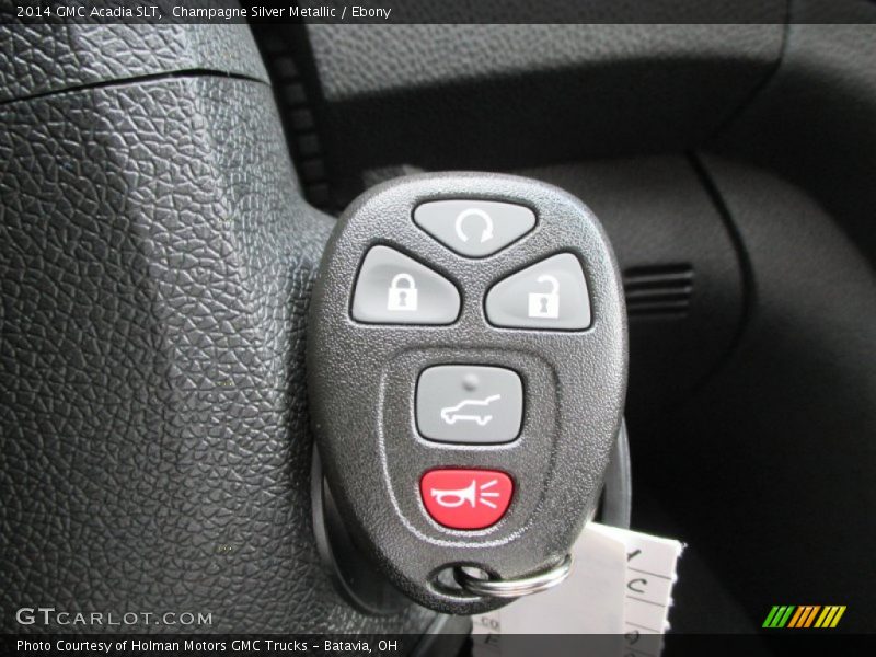 Champagne Silver Metallic / Ebony 2014 GMC Acadia SLT