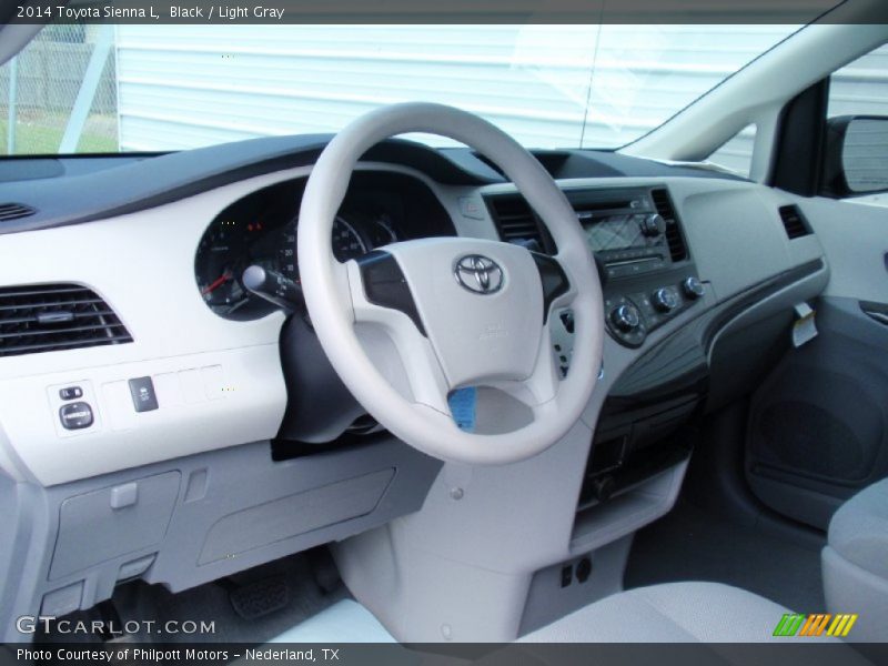 Black / Light Gray 2014 Toyota Sienna L