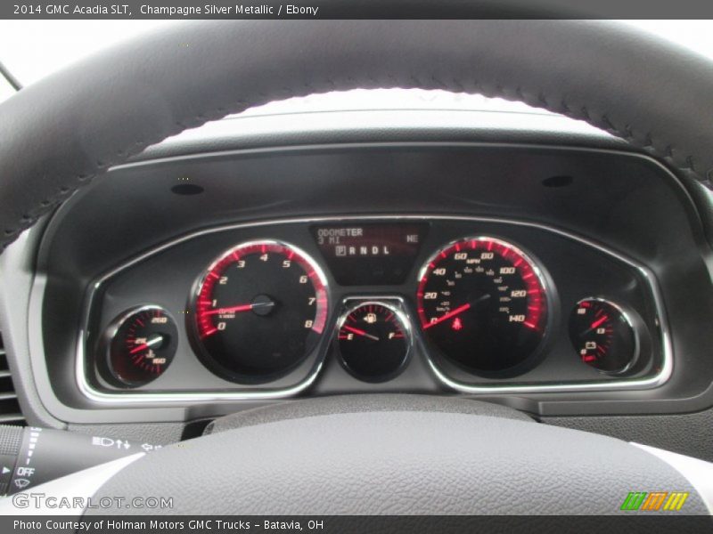 Champagne Silver Metallic / Ebony 2014 GMC Acadia SLT