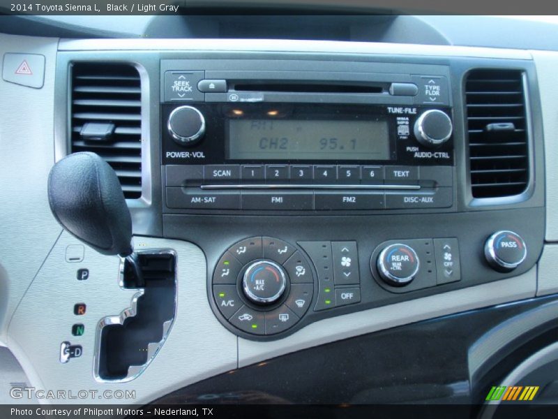 Black / Light Gray 2014 Toyota Sienna L
