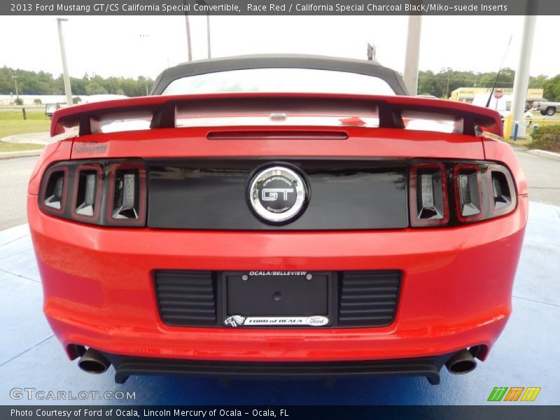 Race Red / California Special Charcoal Black/Miko-suede Inserts 2013 Ford Mustang GT/CS California Special Convertible