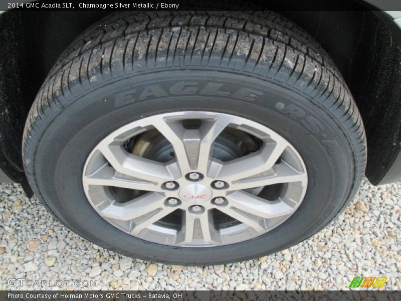 Champagne Silver Metallic / Ebony 2014 GMC Acadia SLT