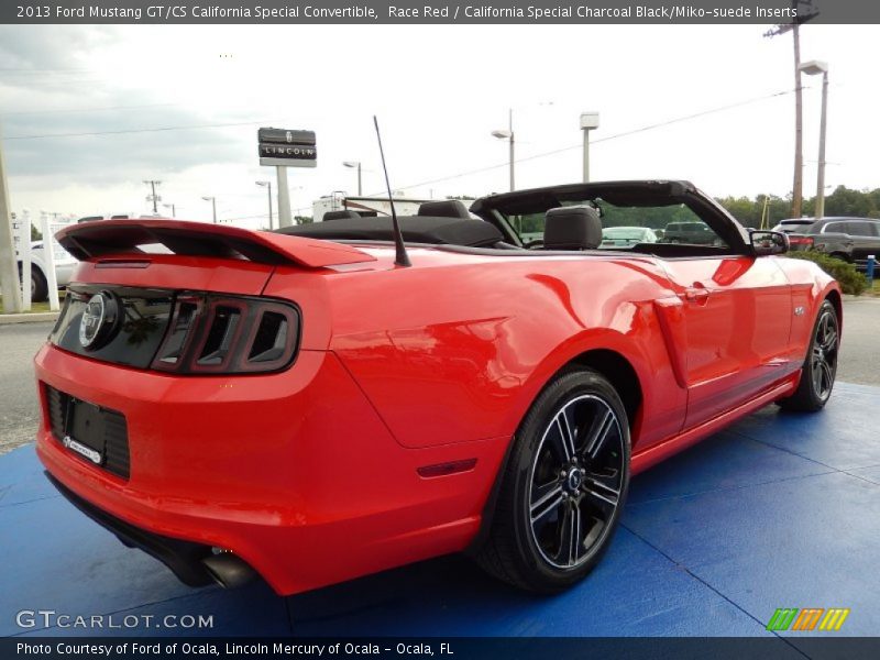 Race Red / California Special Charcoal Black/Miko-suede Inserts 2013 Ford Mustang GT/CS California Special Convertible
