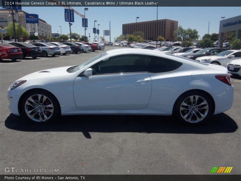 Casablanca White / Ultimate Black Leather 2014 Hyundai Genesis Coupe 3.8L Ultimate