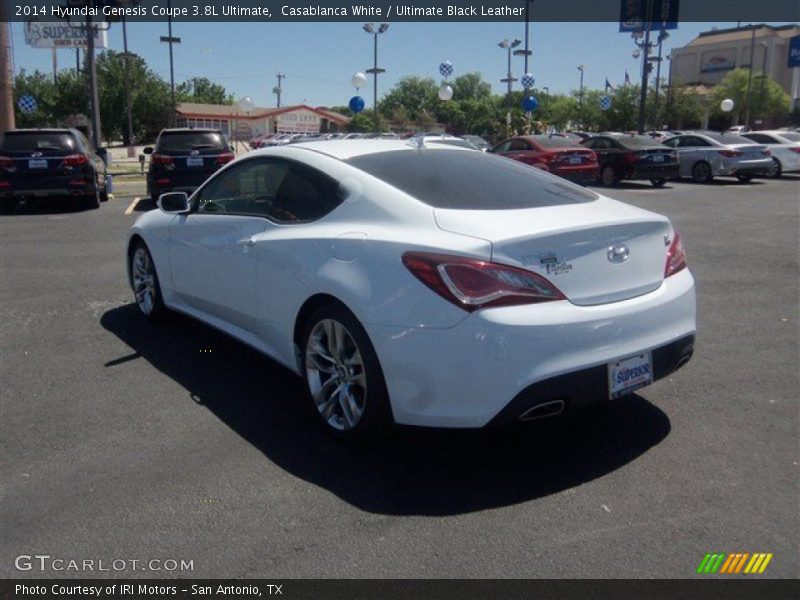 Casablanca White / Ultimate Black Leather 2014 Hyundai Genesis Coupe 3.8L Ultimate