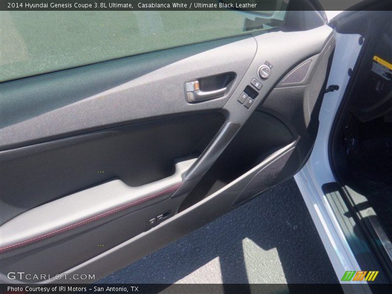 Casablanca White / Ultimate Black Leather 2014 Hyundai Genesis Coupe 3.8L Ultimate