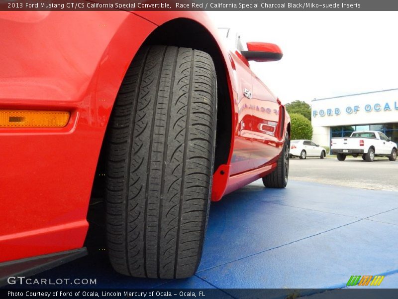 Race Red / California Special Charcoal Black/Miko-suede Inserts 2013 Ford Mustang GT/CS California Special Convertible