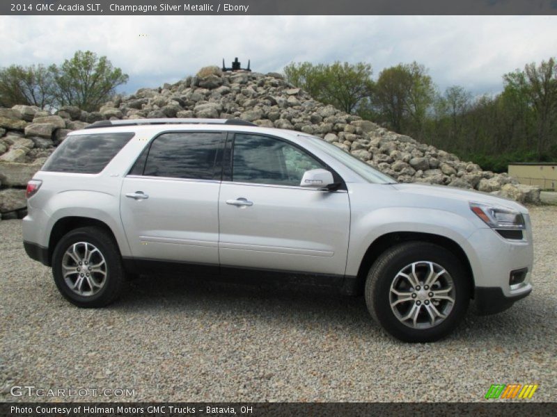 Champagne Silver Metallic / Ebony 2014 GMC Acadia SLT