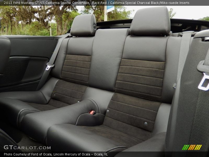 Rear Seat of 2013 Mustang GT/CS California Special Convertible
