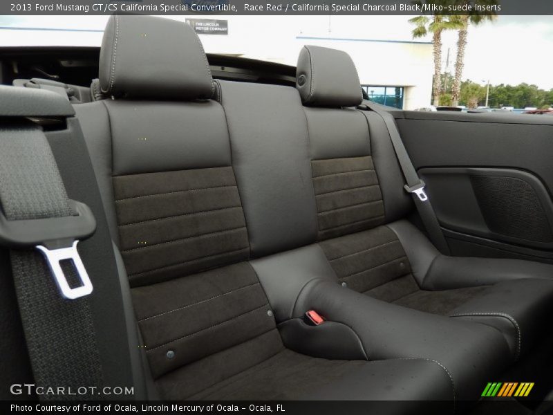 Rear Seat of 2013 Mustang GT/CS California Special Convertible