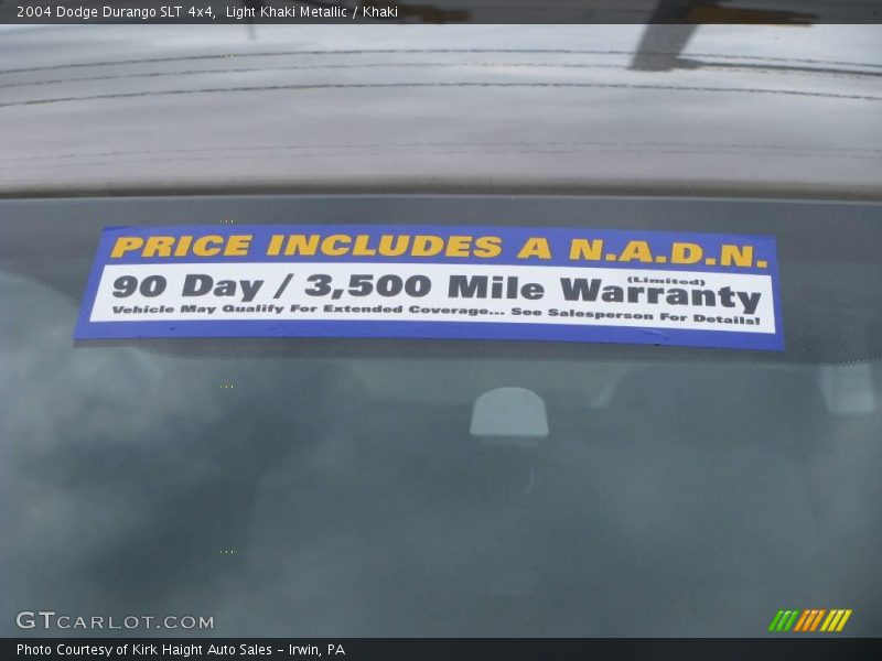 Light Khaki Metallic / Khaki 2004 Dodge Durango SLT 4x4