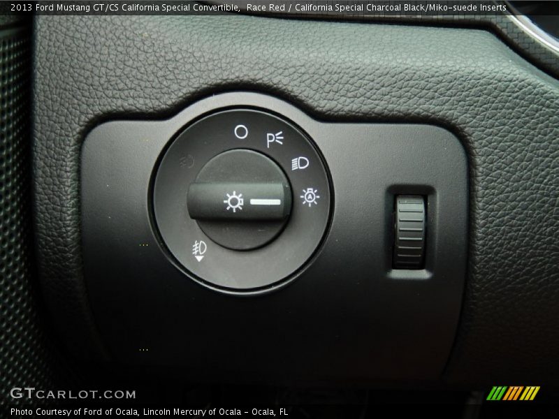 Controls of 2013 Mustang GT/CS California Special Convertible