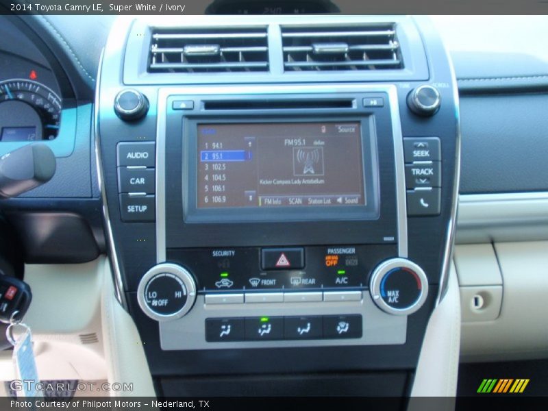 Super White / Ivory 2014 Toyota Camry LE