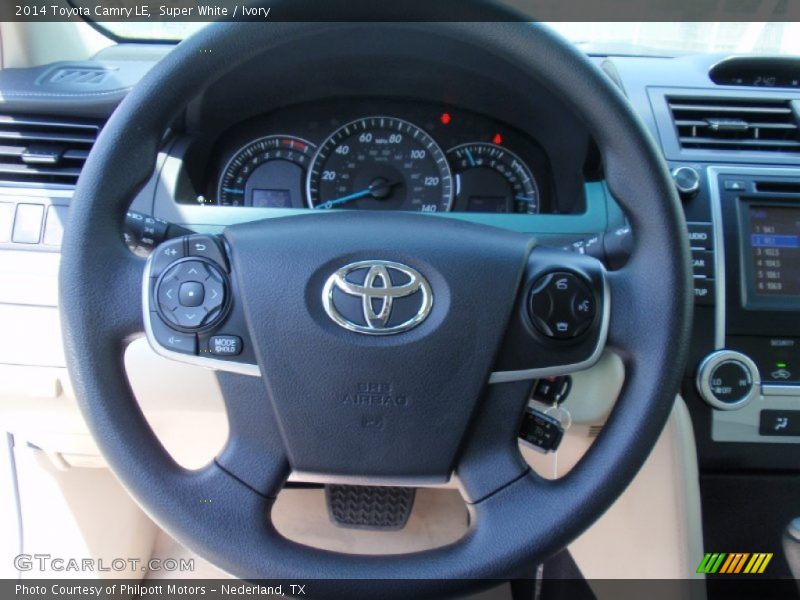 Super White / Ivory 2014 Toyota Camry LE